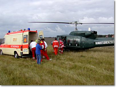 Retter im Einsatz