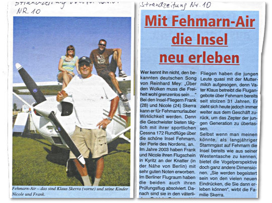 Zeitungsauschnitt, Strandzeitung Nr.10, 2007