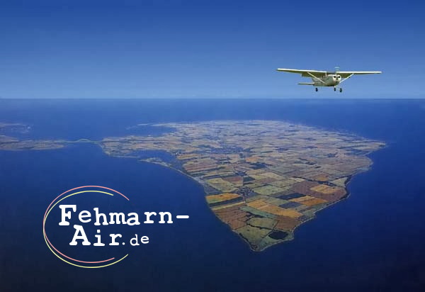 Foto: Die Insel Fehmarn aus der Vogelperspektive zur Zeit der Rapsblte